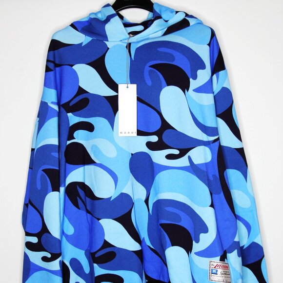 BNWT SS22 MARNI ABSTRACT CAMO HOODIE 48 & 50 & 52 - Picture 2 of 12